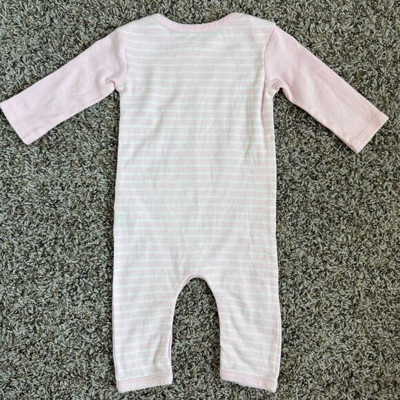 Under The Nile Footless Baby Girl 100% Egyptian Cotton Romper 3-6M - Picture 2 of 6